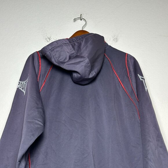 Tapout MMA Retro Hoodie Men 2XL Red Grey Full Zip Hooded Active Gym Wear Boxing - Picture 8 of 9
